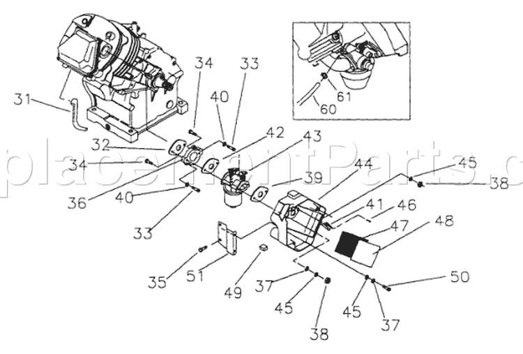 Page A Diagram and Parts List for 9782-4  Briggs and Stratton Generator